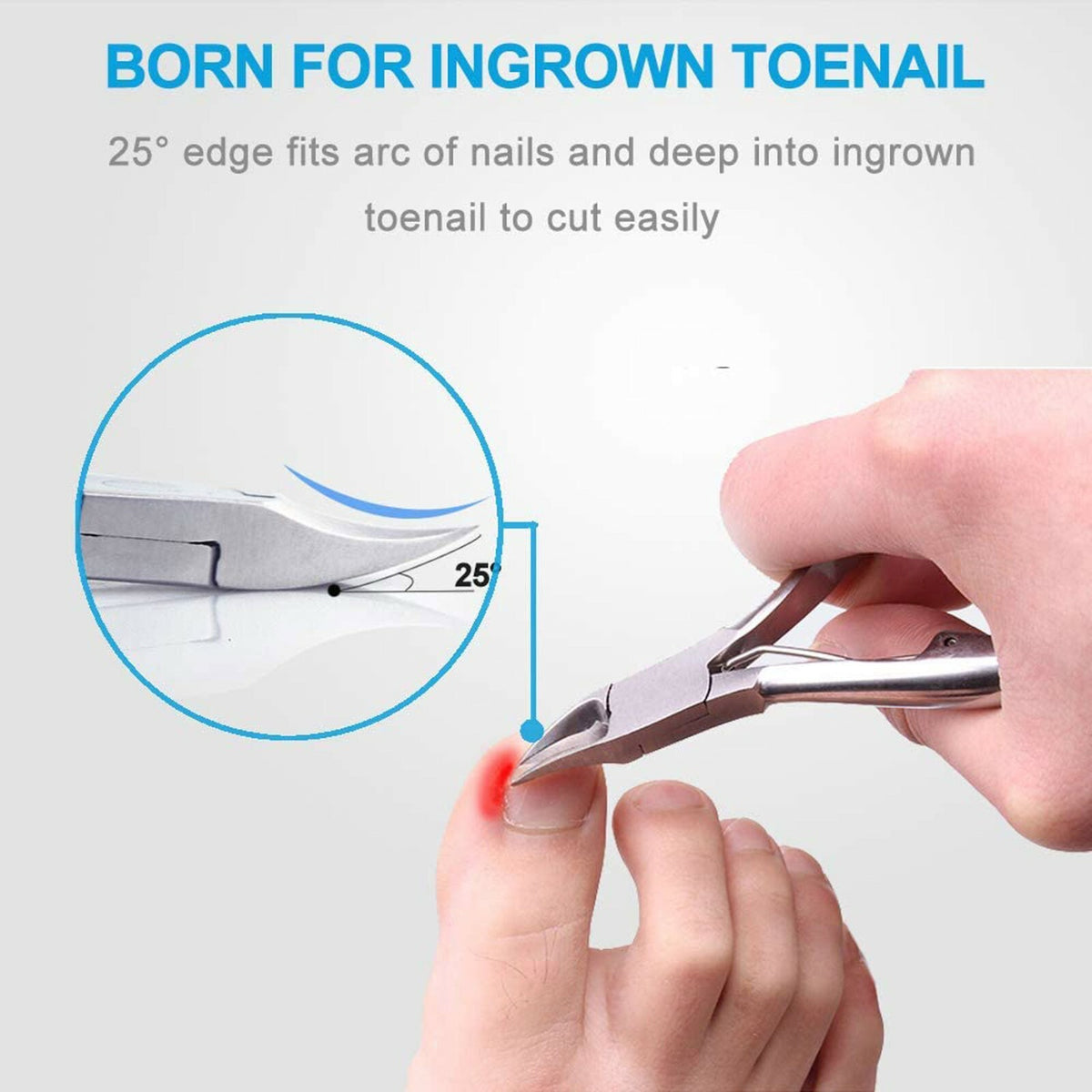 Heavy Duty Toenail Clippers for Thick & Ingrown Nails - Elderly Foot Care