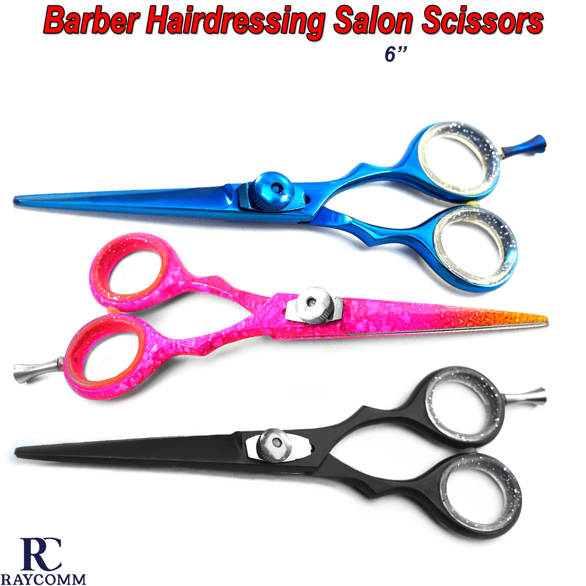 Salon Hair Cutting Scissors Set of 6 Professional Hairdressing Tool