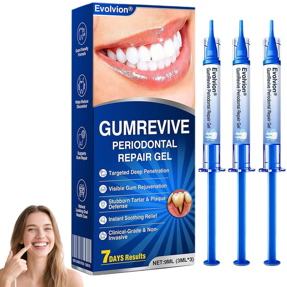 Gum Repair Gel for Sensitive Gums and Fresh Breath - 9ml