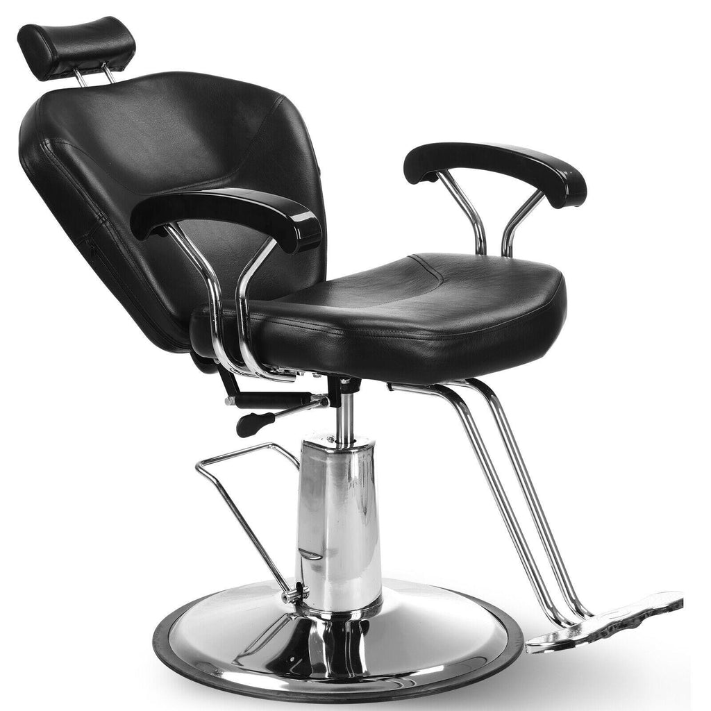 Hydraulic Barber Chair Adjustable Salon Spa Hair Styling Seat Black