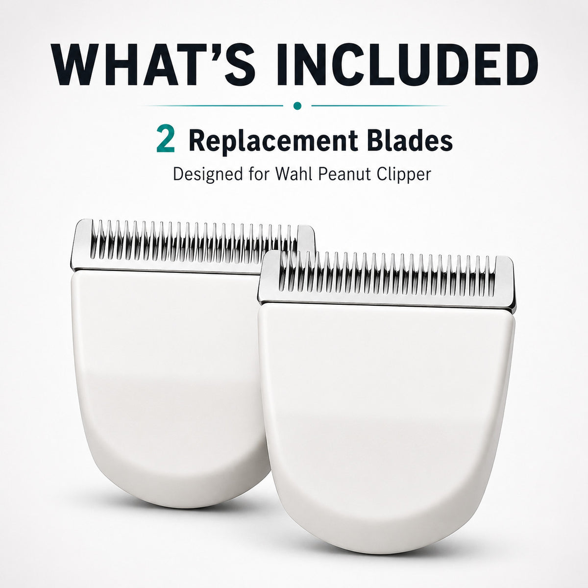 Replacement Blades for Wahl Peanut Clippers Trimmers 2 Pack