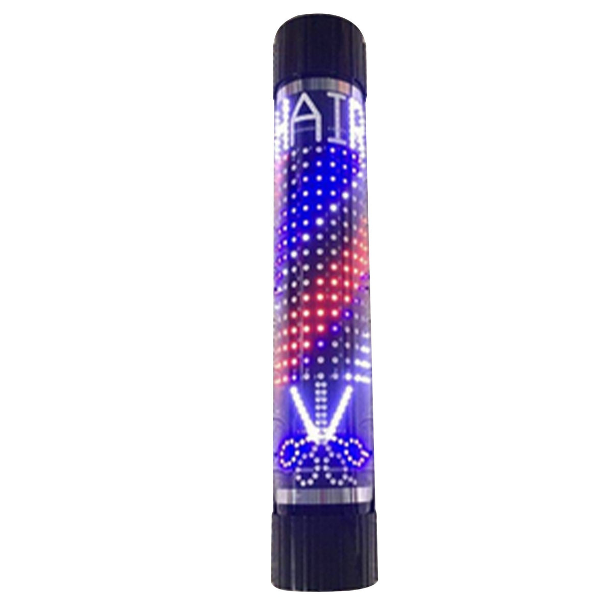 33-Inch Colorful Rotating LED Salon Light Outdoor Waterproof Display