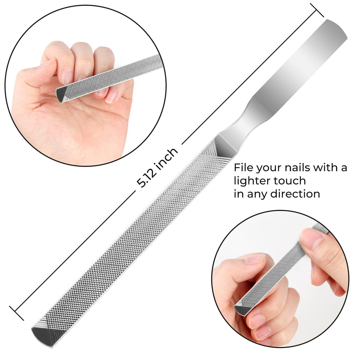 9-Pack Toenail Clippers Set - Stainless Steel Nail Care Kit for Healthy Nails