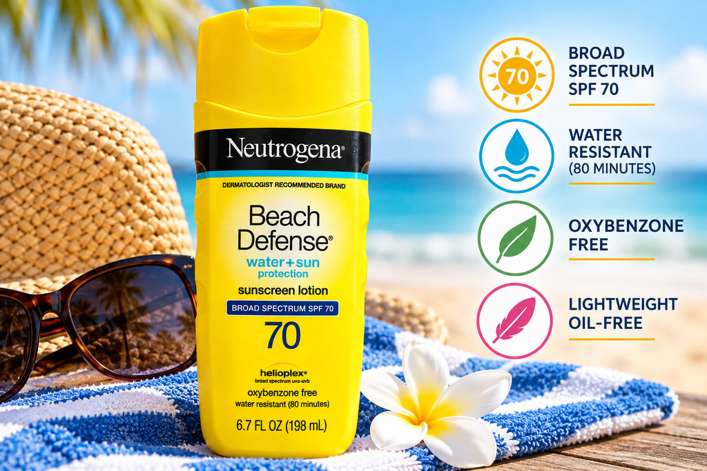 Neutrogena SPF 70 Water-Resistant Sunscreen Lotion 6.7 fl oz - Broad Spectrum Protection