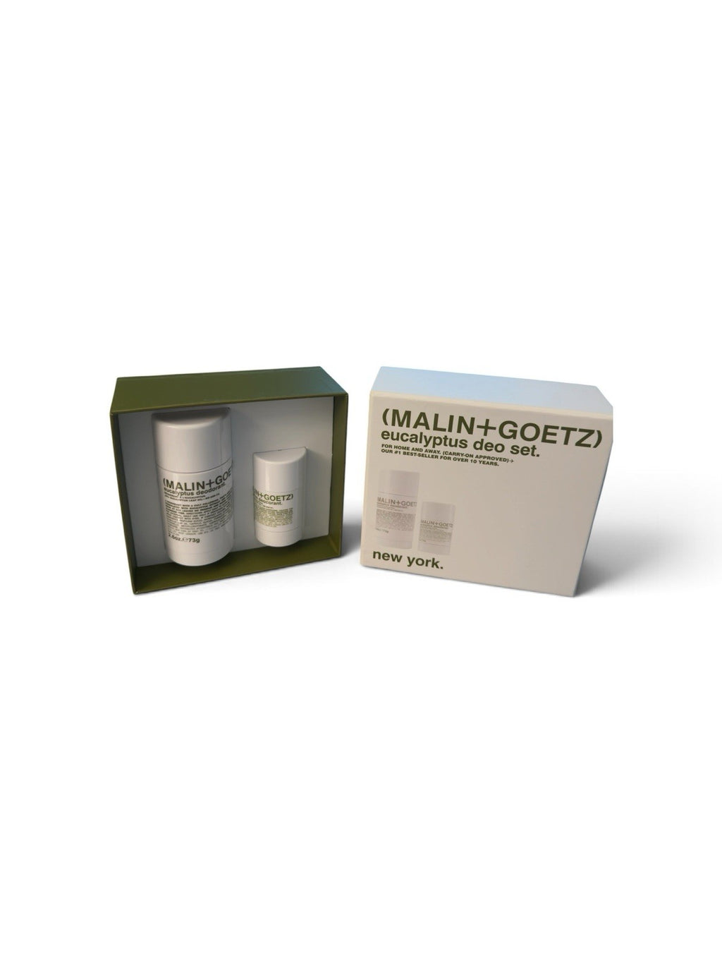 Eucalyptus Deodorant Gift Set - Unisex 2.6oz & 1oz Natural Scent