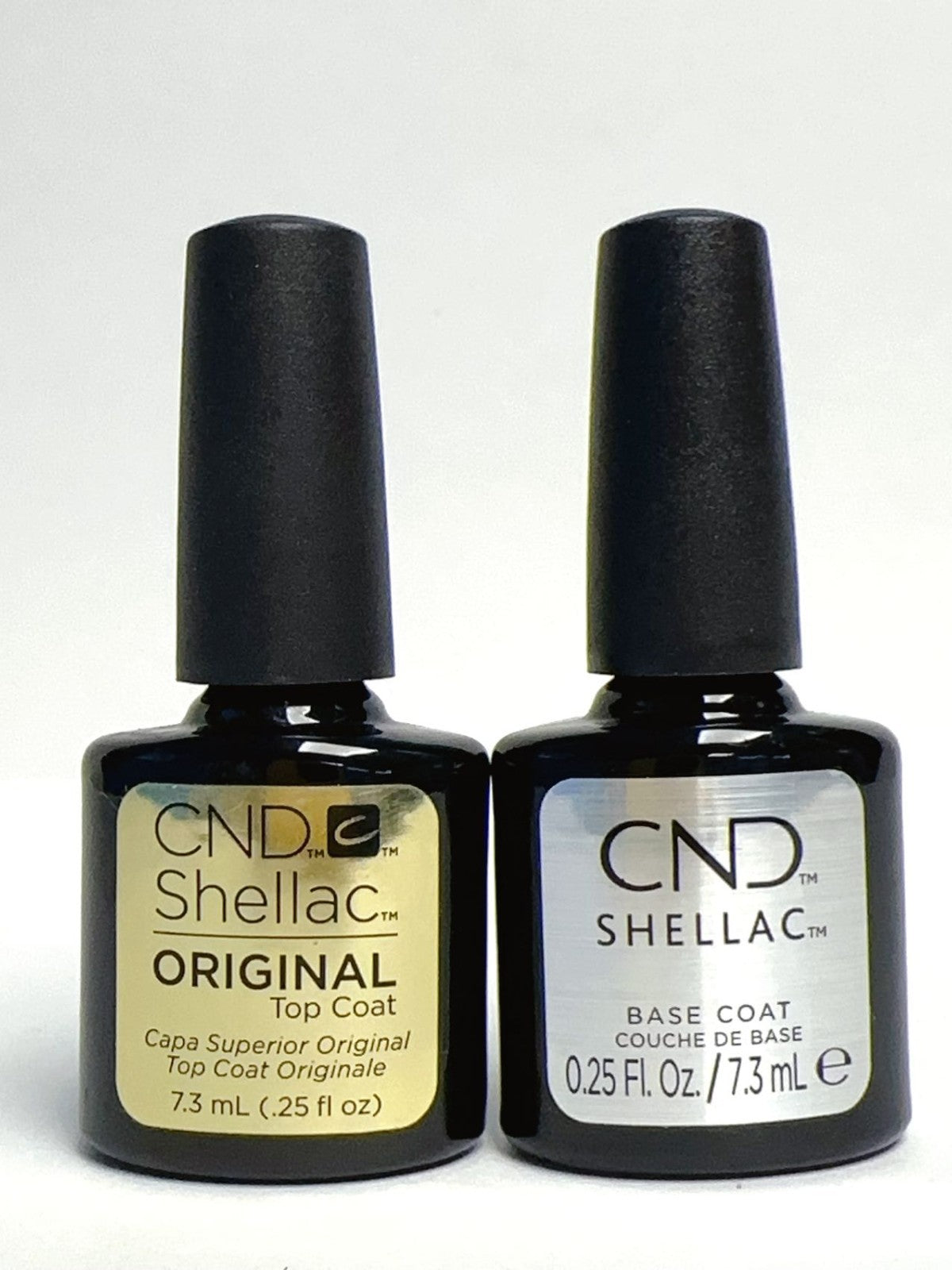 CND Shellac Duraforce Gel Top Coat & Base Coat Duo Pack 0.25oz Long Lasting Polish