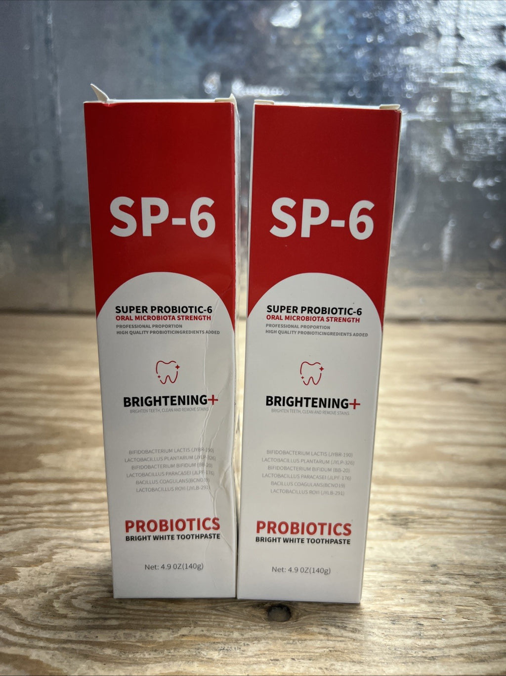 Probiotic Toothpaste for Stain Removal Whitening Bad Breath Halitosis 2-Pack