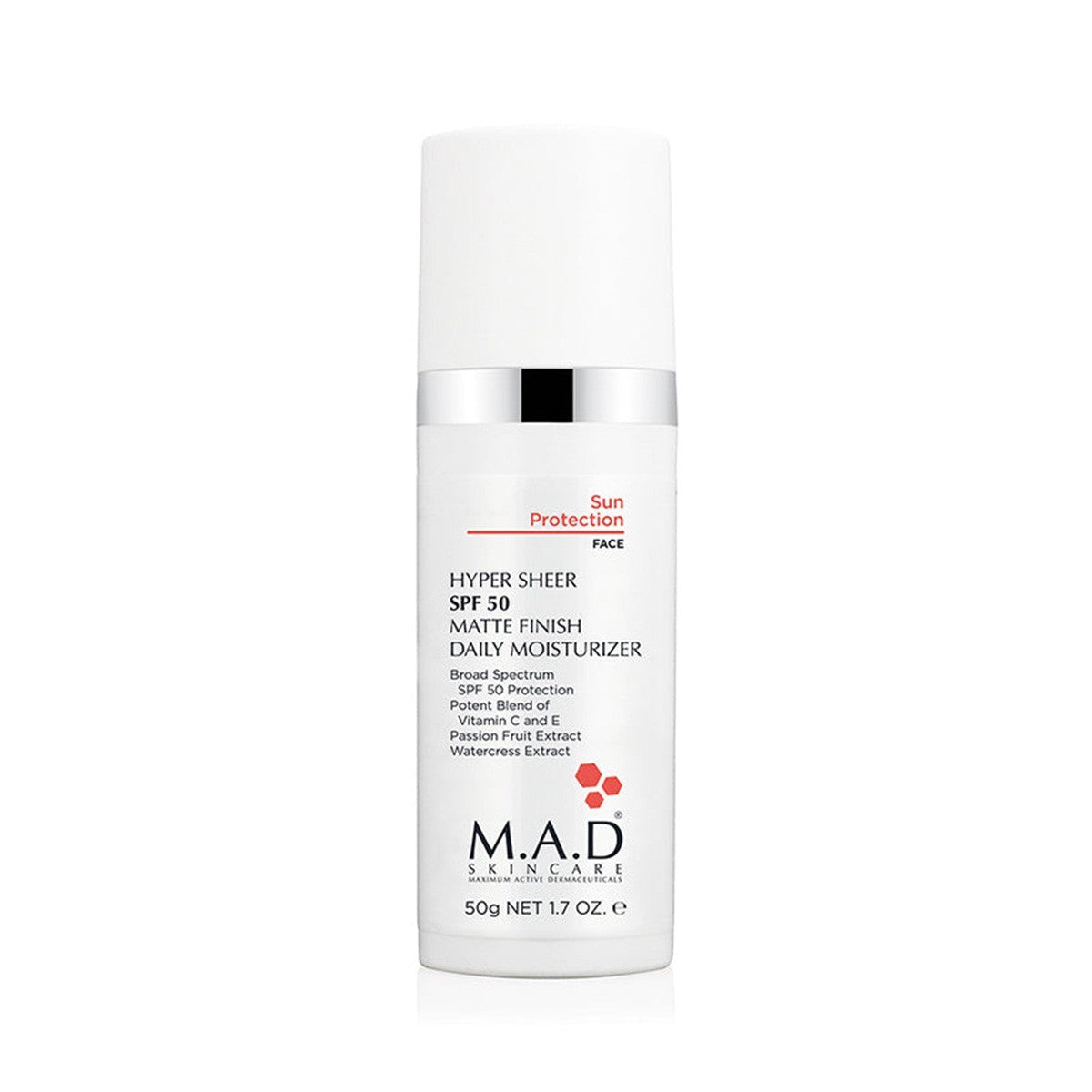 SPF 50 Matte Finish Daily Moisturizer for Oily Skin - Broad Spectrum Sun Protection