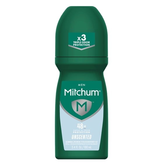 Men's Unscented Antiperspirant Deodorant Roll-On 3-Pack - 48HR Odor & Sweat Protection