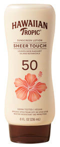 SPF 50 Sunscreen Lotion with Tropical Botanicals - Hydrating, Water-Resistant, 8 oz