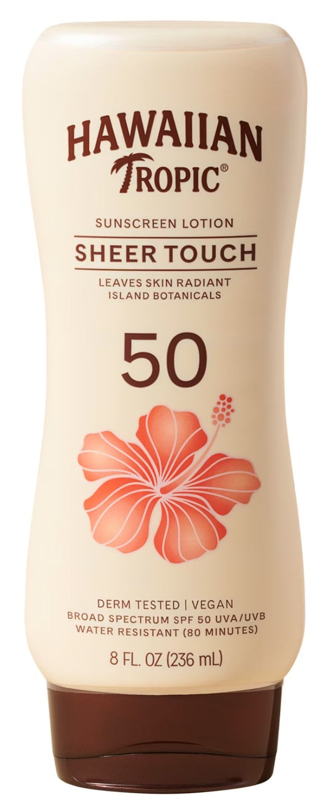 SPF 50 Sunscreen Lotion with Tropical Botanicals - Hydrating, Water-Resistant, 8 oz
