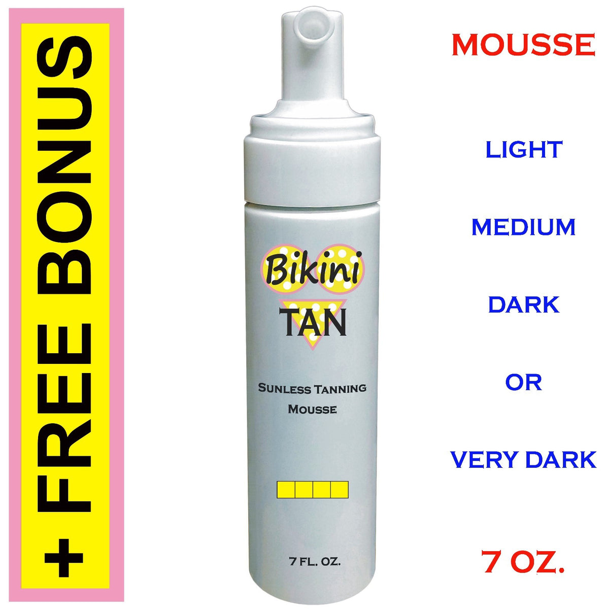 Self Tanning Mousse with Mitt & Gloves - Long Lasting Sunless Tan 7 oz