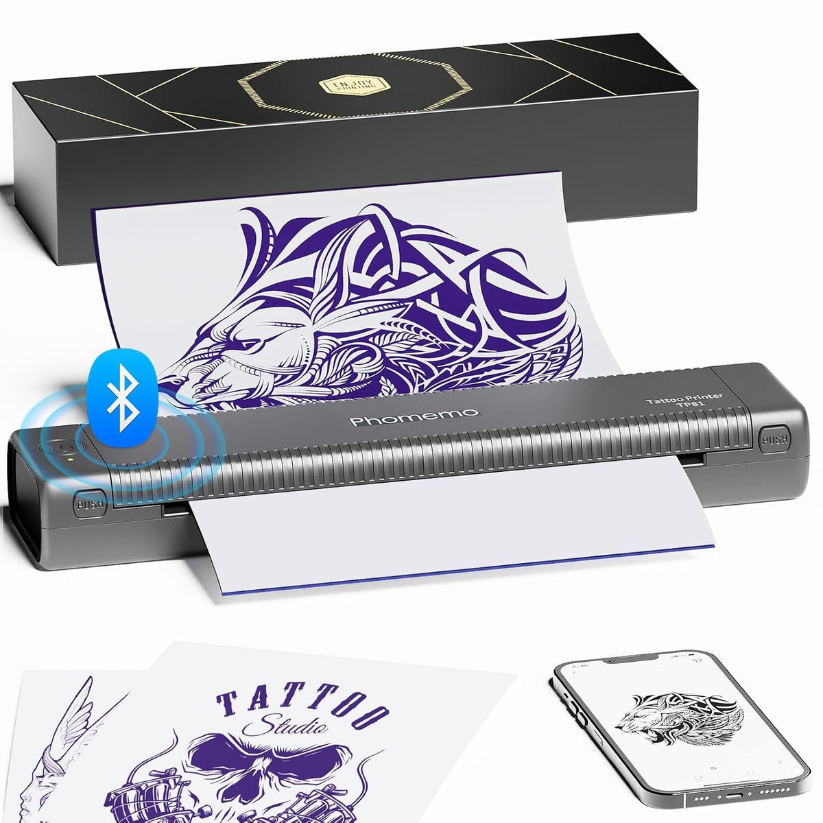 Wireless Tattoo Template Printer TP81 for Tattoo Artists & Beginners