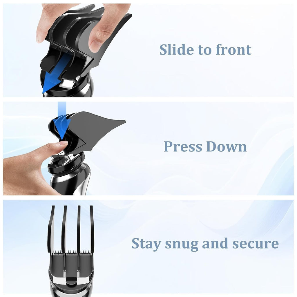 Hair Clipper Comb Guards Set for Wahl - Sizes 10, 12, 16 (1.25-2 Inch) | Compatible with Most Clipper Models