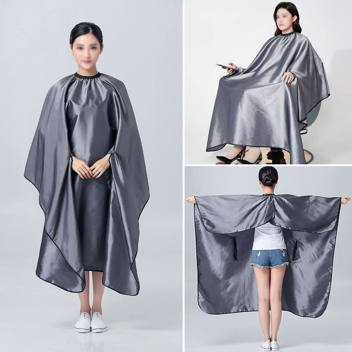 Waterproof Hair Cutting Cape with Hand Holes for Salons and Barbershops