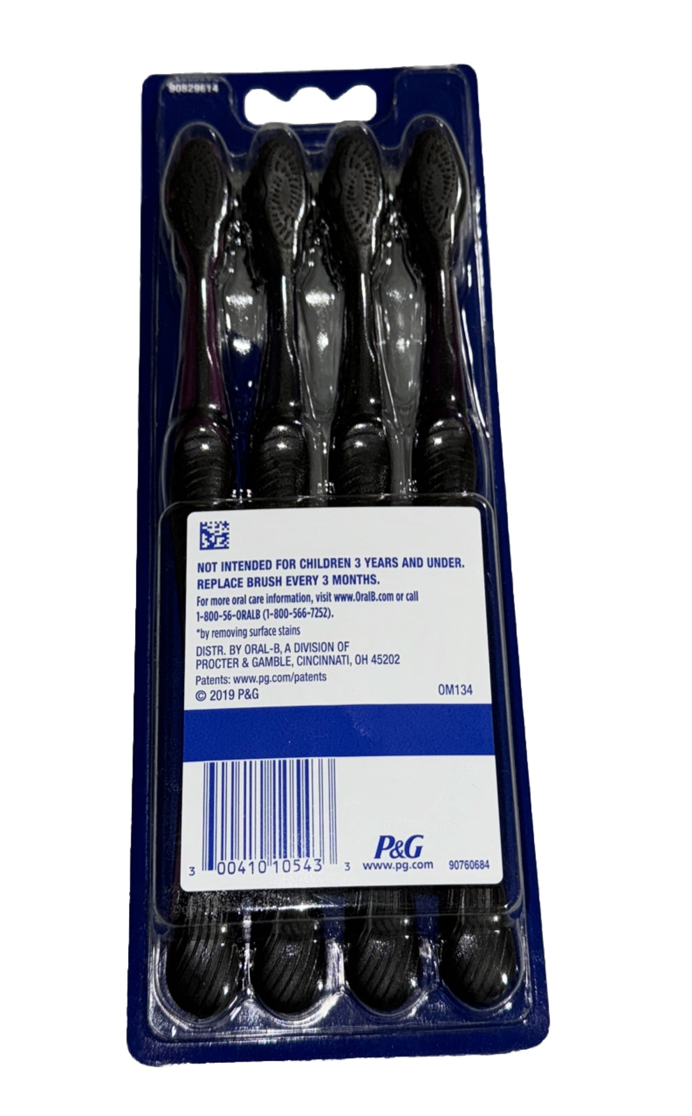 Charcoal Whitening Toothbrush Set Soft Bristles 4 Pack