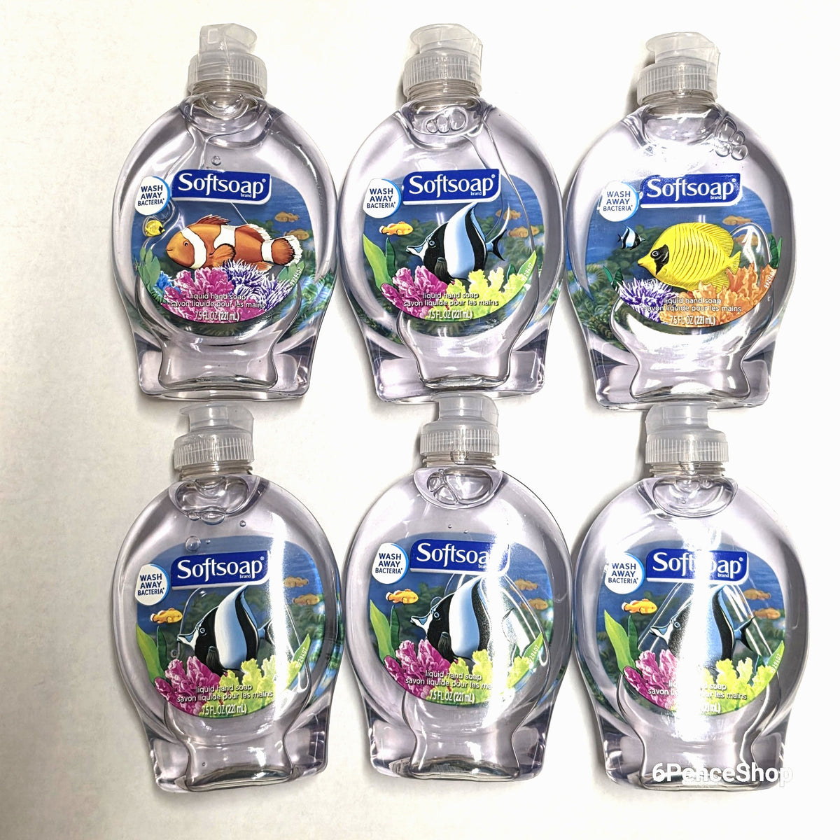 Liquid Hand Soap with Moisturizing Formula - 6 Bottles 7.5 Oz