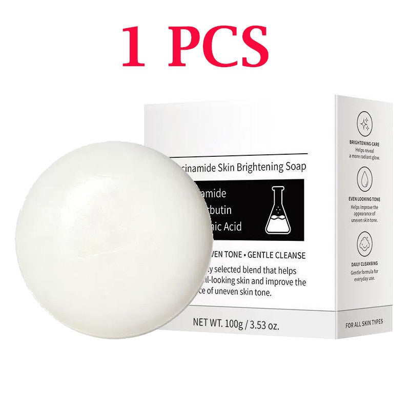 Brightening Niacinamide & Alpha-Arbutin Skin Cleansing Soap Bar for Face and Body