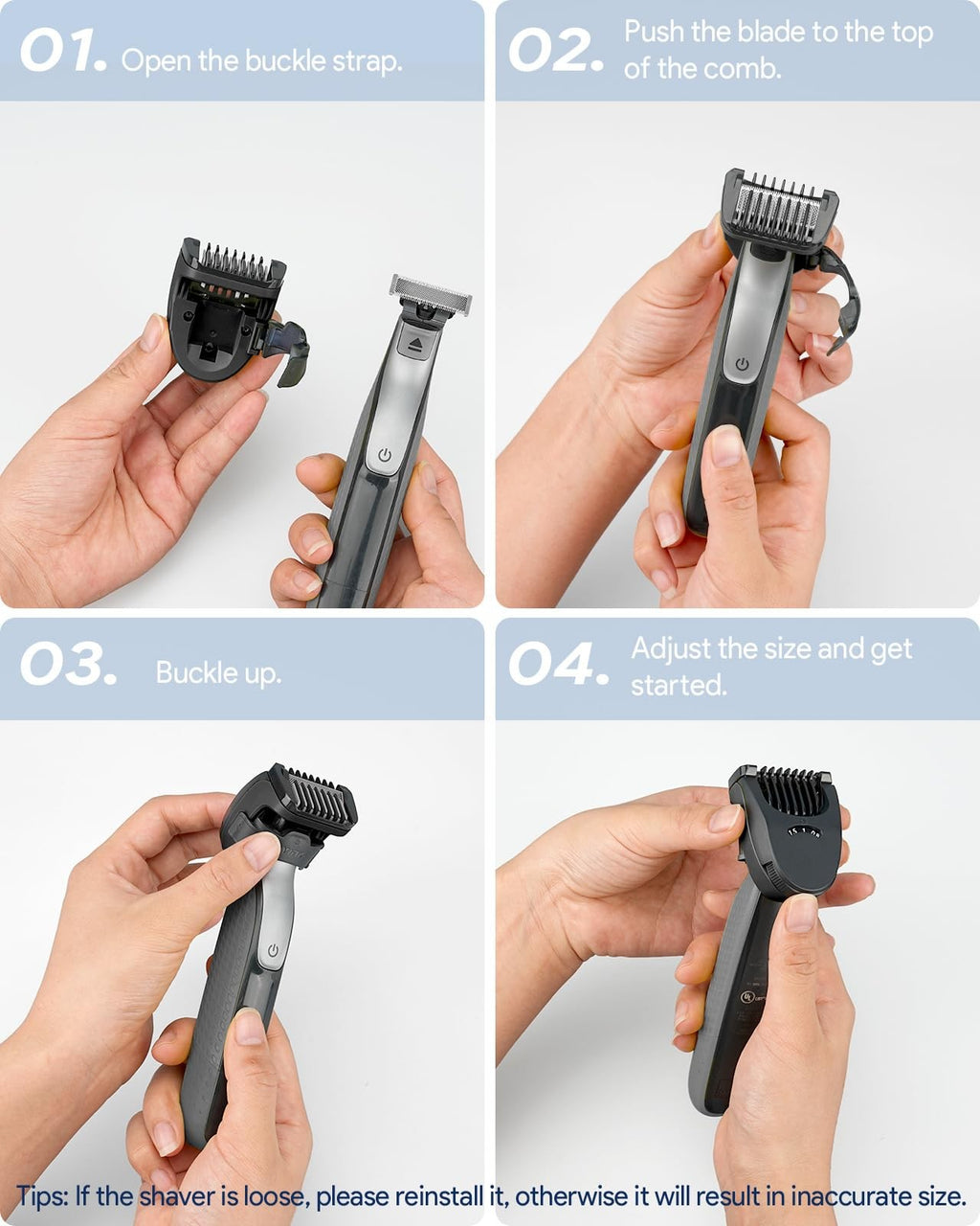 14-in-1 Adjustable Grooming Guard for Shaving & Trimming - 0.4-10mm