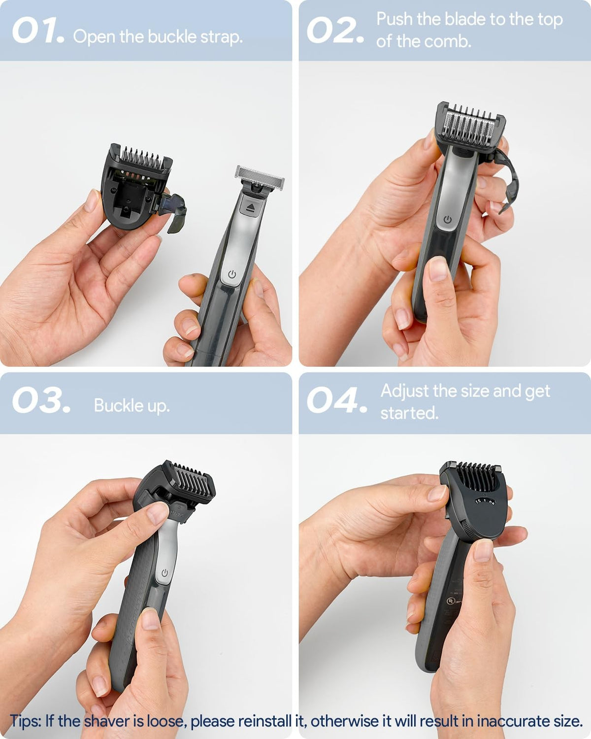 14-in-1 Adjustable Grooming Guard for Shaving & Trimming - 0.4-10mm