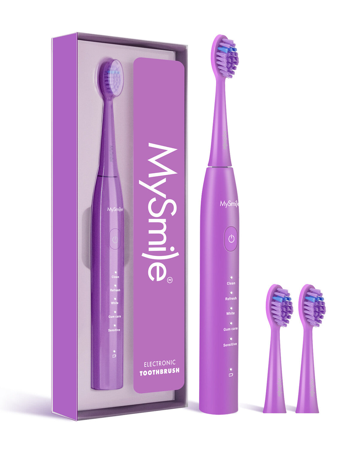 Sonic Electric Toothbrush with 5 Modes & 3 Brush Heads - Waterproof Rechargeable