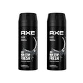 Men's Deodorant Body Spray - Axe Black, 150ml, 2 Pack, Long-Lasting Freshness