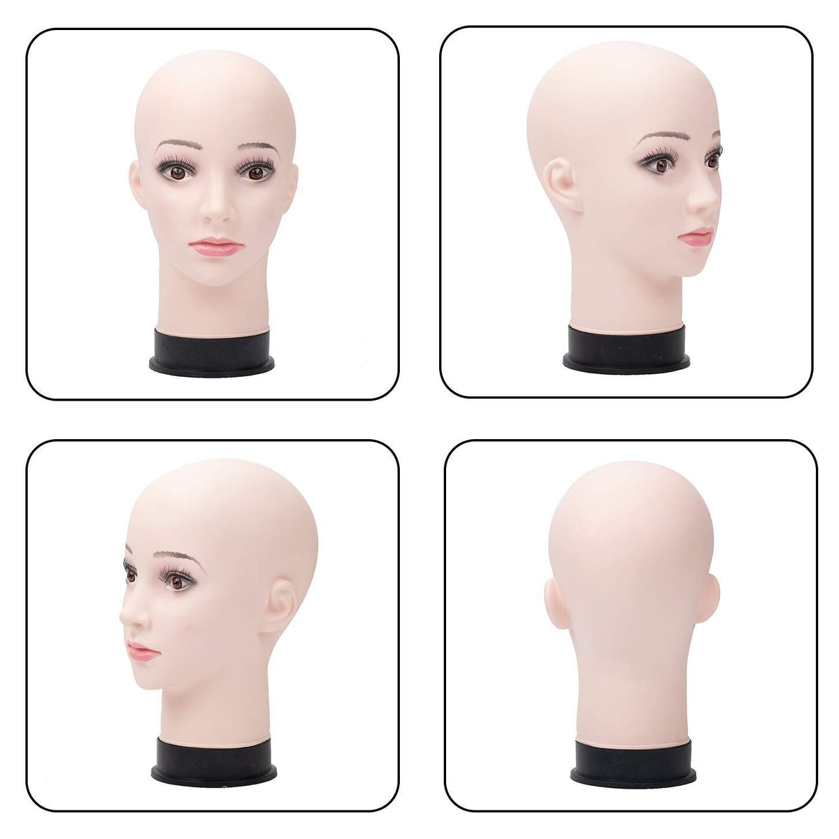Professional Cosmetology Mannequin Head for Wig Making Display - Beige