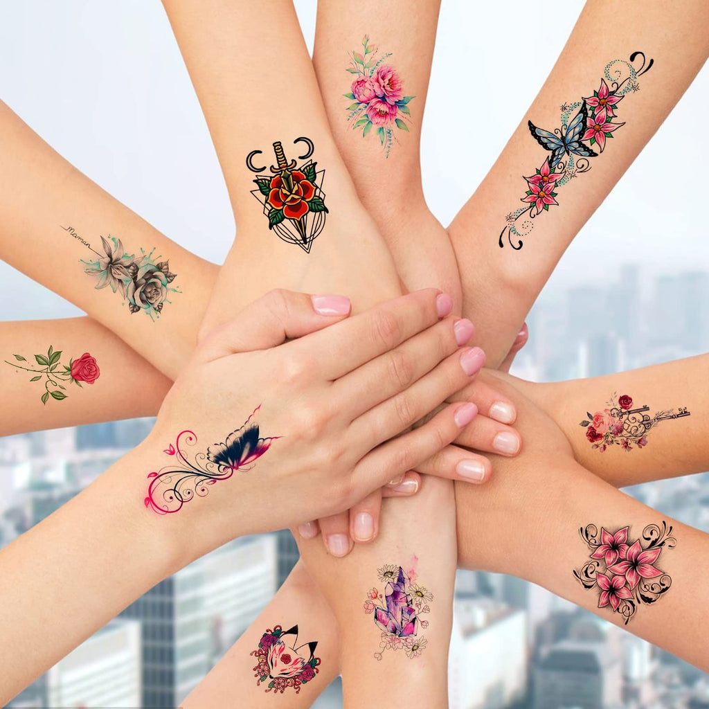 Printable Temporary Tattoo Paper for Laser Printers, 8.5 x 11 in, White - 5 Sets