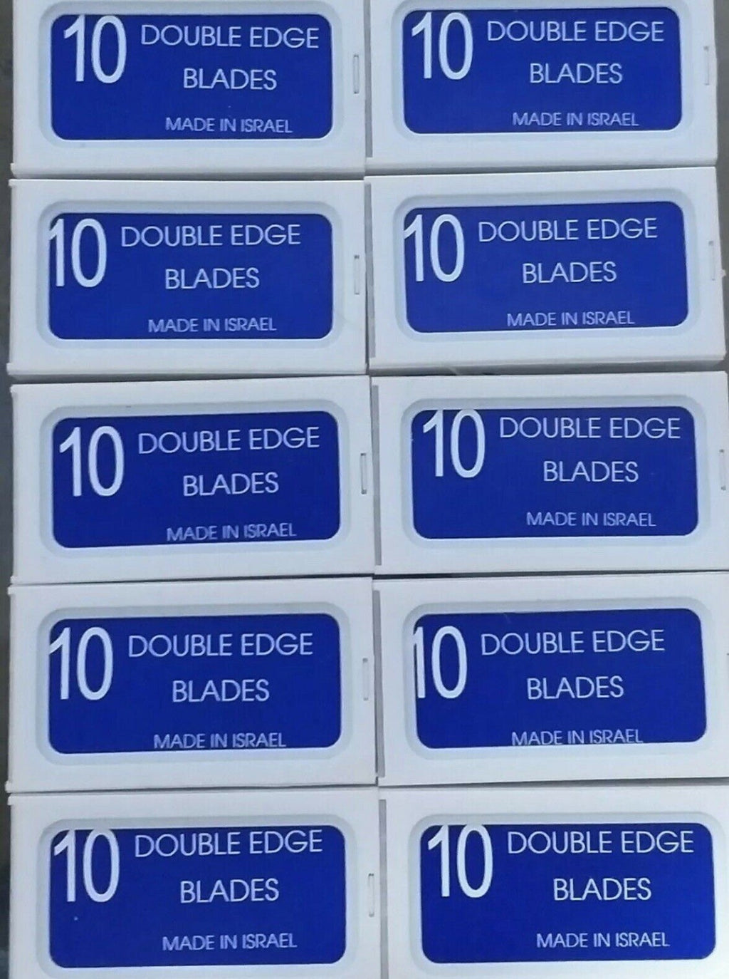 Crystal Platinum Coated Double Edge Safety Razor Blades - Made in Israel, 100 Pack