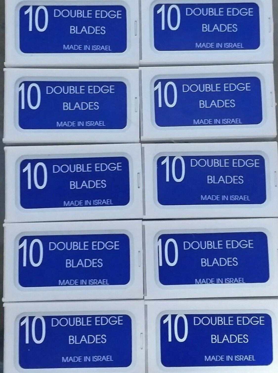 Crystal Platinum Coated Double Edge Safety Razor Blades - Made in Israel, 100 Pack