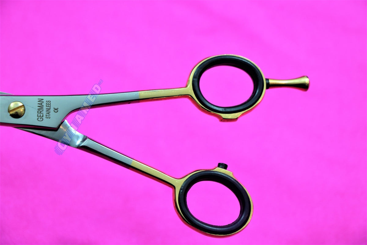 German Hairdressing Scissors Set 6in & 6.5in Sharp Edge Cutting Tool with Finger Rest