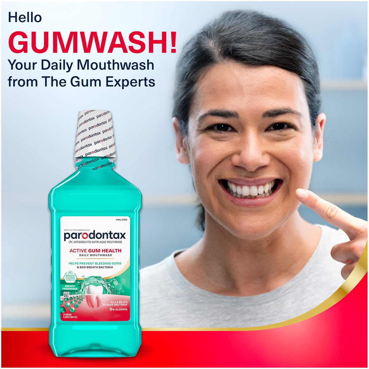 Gum Health Mouthwash - Fresh Breath & Plaque Control, 3 Bottles