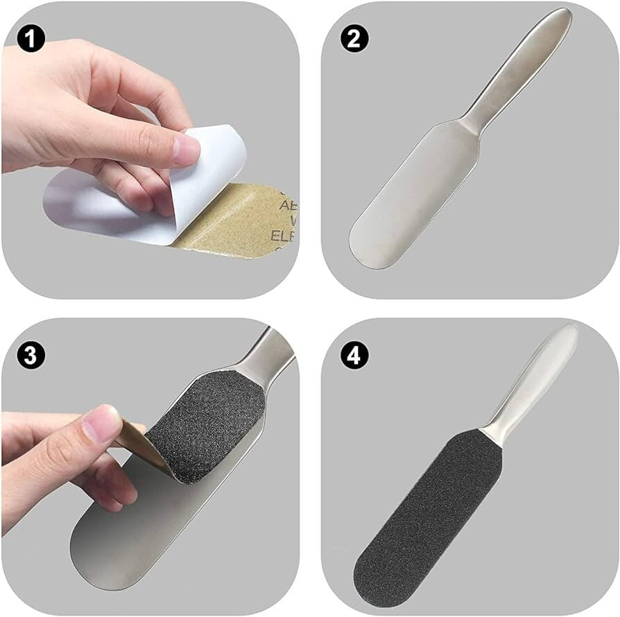 Reusable Stainless Steel Pedicure File for Exfoliating & Sanitizing