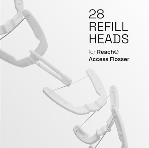 28 Pack Unflavored Dental Flosser Refills for Ultraclean Access Flosser