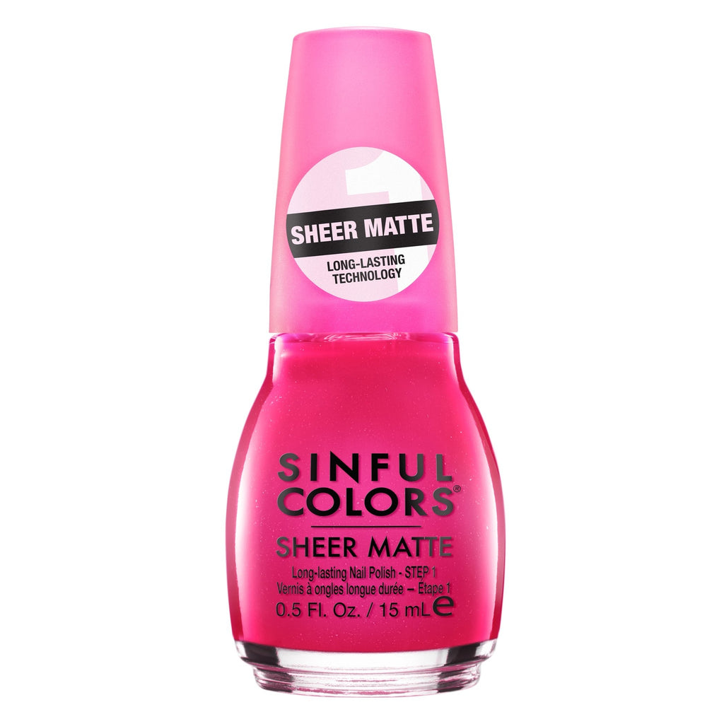 Sheer Matte Nail Polish - Hot Pink Tights, Long Wear, Vegan & Cruelty-Free