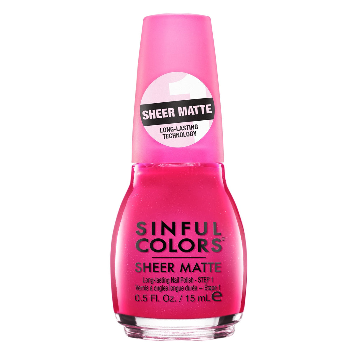 Sheer Matte Nail Polish - Hot Pink Tights, Long Wear, Vegan & Cruelty-Free