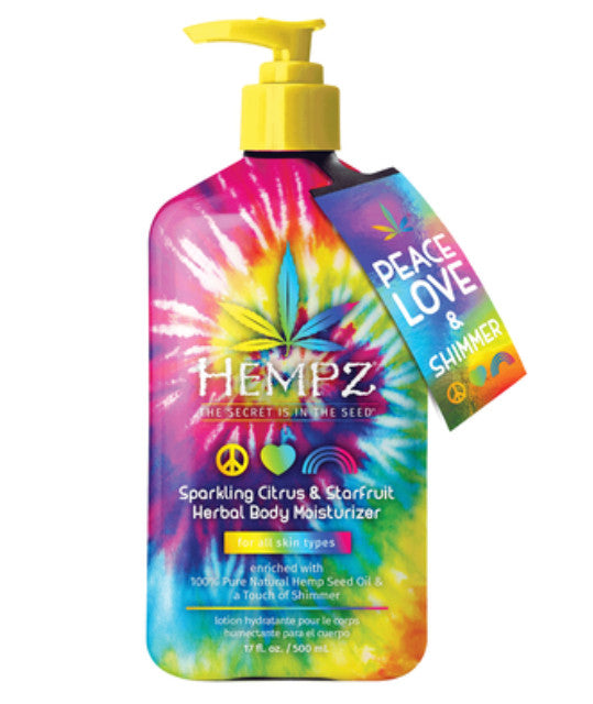 Set of 2 Hempz Sparkling Citrus & Starfruit Body Moisturizers with Shimmer