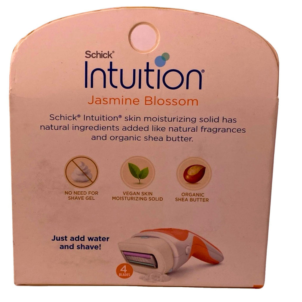 Refill Cartridges for Shick Intuition Razor with Organic Shea Butter & Jasmine - Bulk 3 Pack
