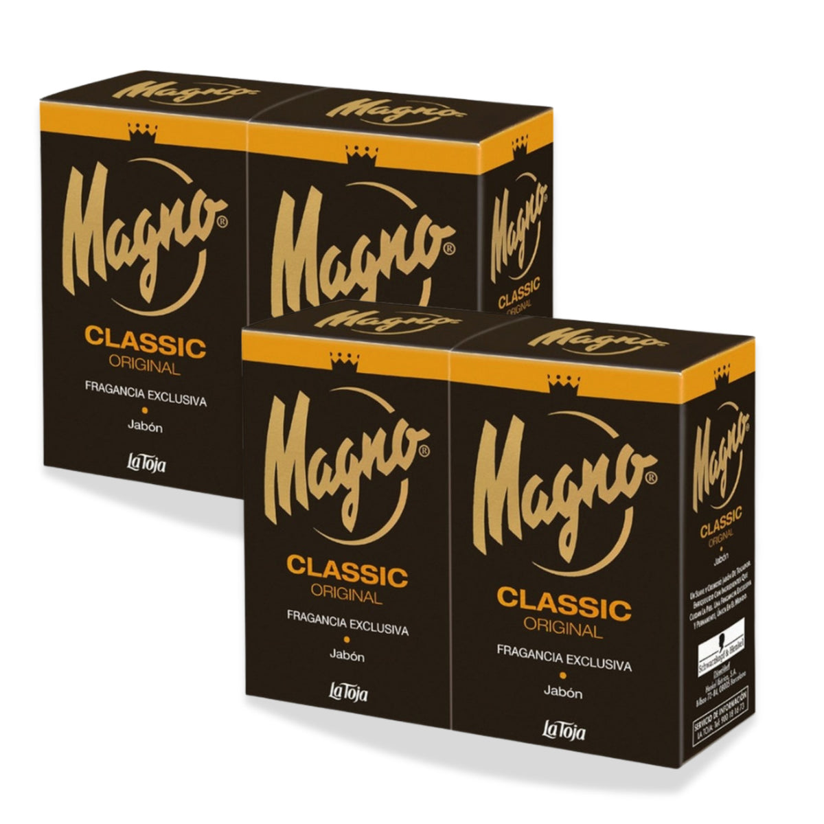 Men's Classic Bar Soap 4-Pack - Masculine Scent, 100g