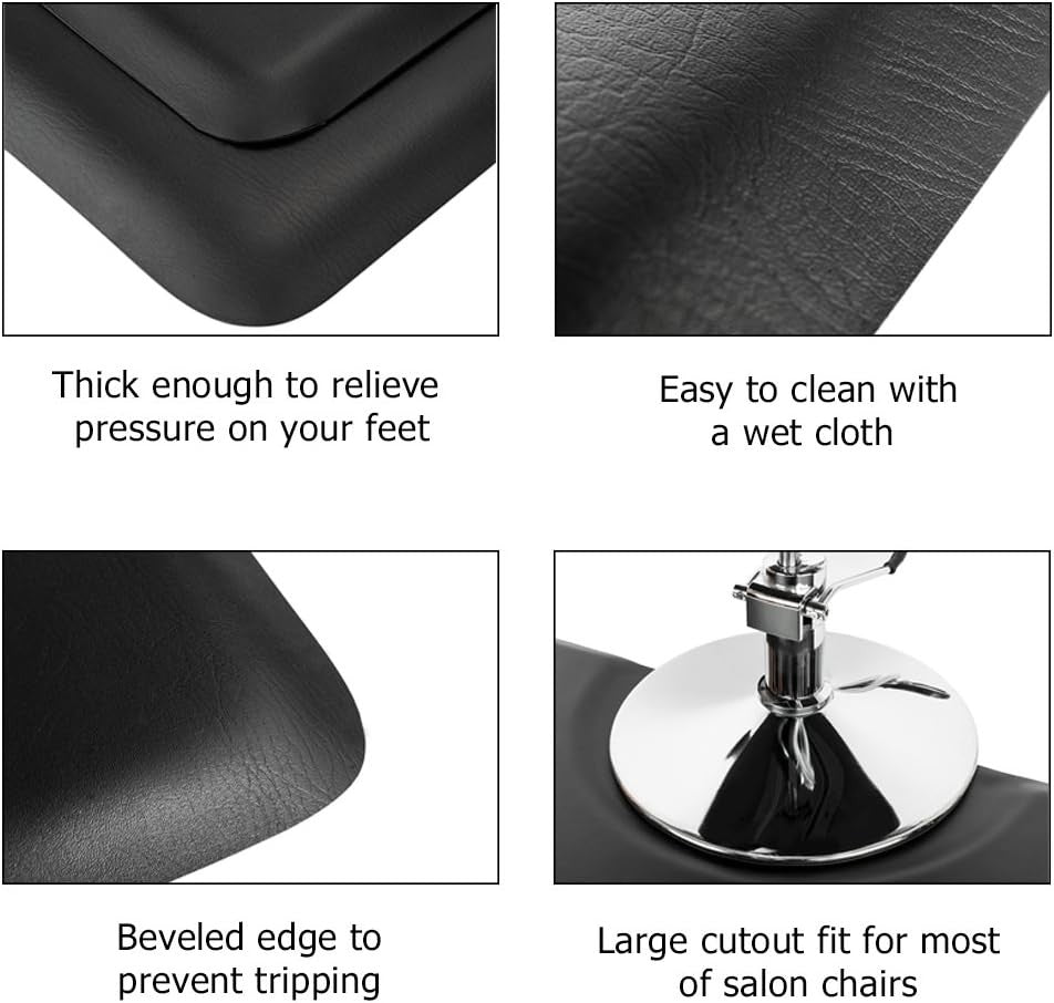 Salon Anti Fatigue Mat 3ft x 5ft x 7/8inch Non-Slip Cushion for Hair Stylist