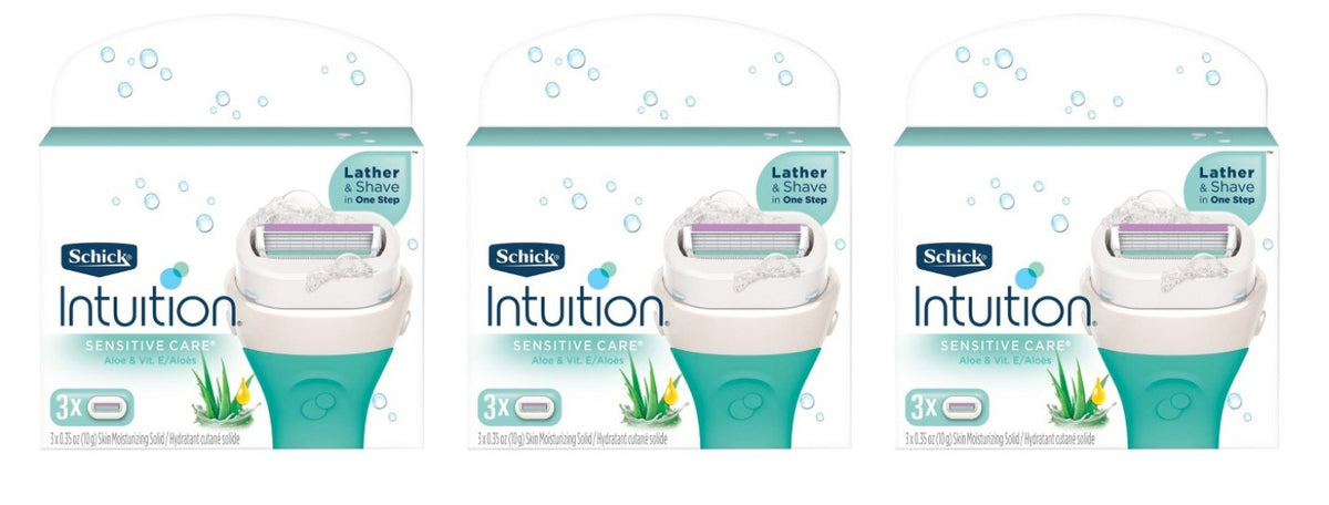 Schick Intuition Sensitive Care Razor Cartridges with Organic Aloe - 9 Pack