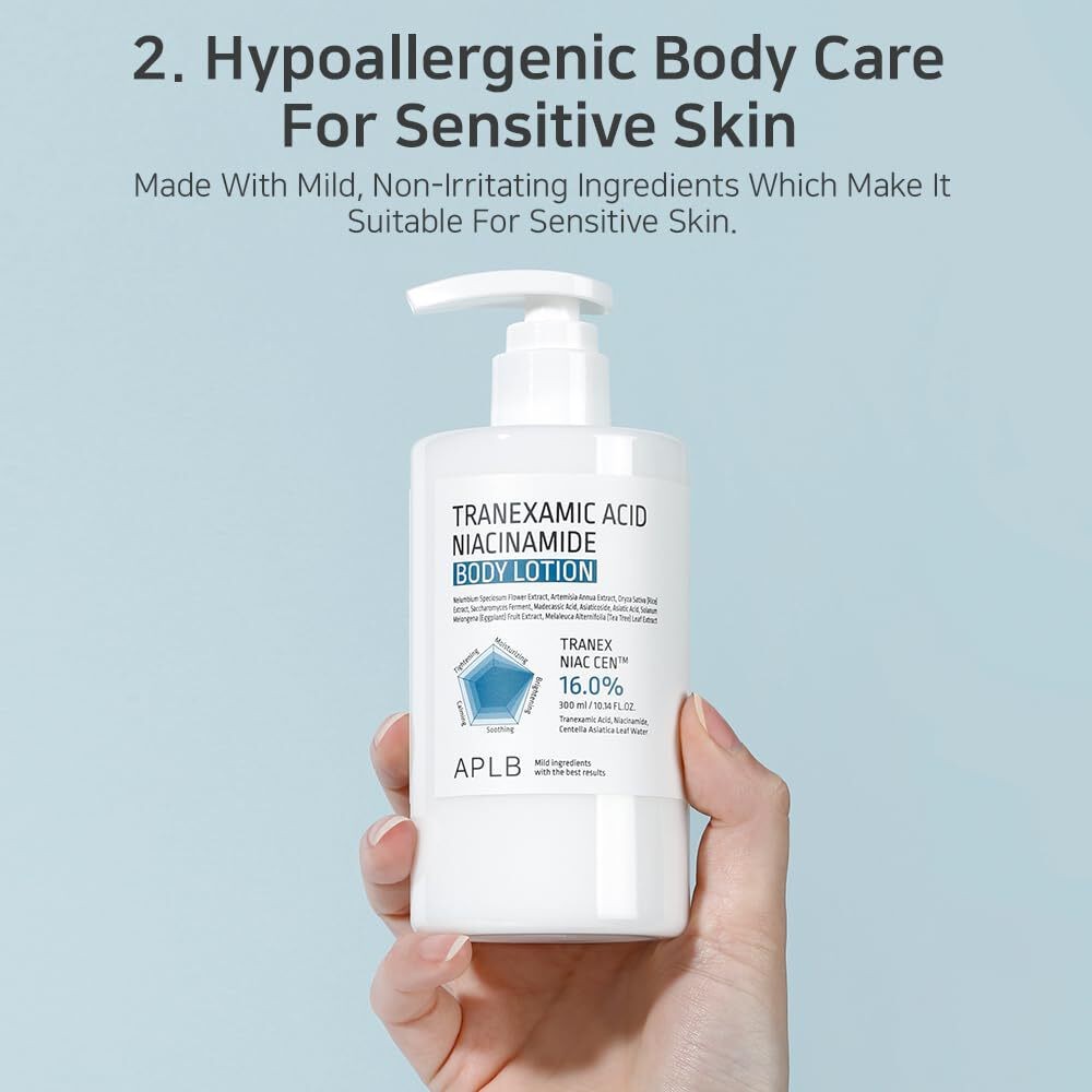 Tranexamic Acid Niacinamide Body Lotion 300ml Hydrating Skin Care Moisturizer