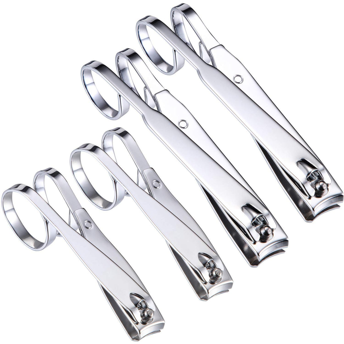 Long Handle Fingernail and Toenail Clippers Set - Easy Grip for Seniors
