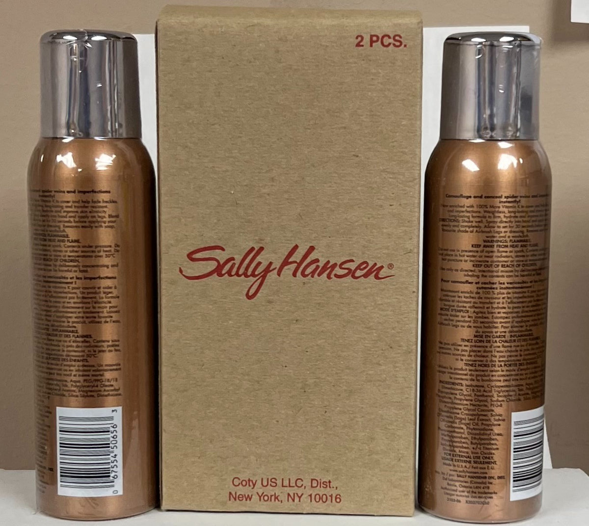 Sally Hansen Airbrush Legs Vein Concealer No Color Spray 124g Set