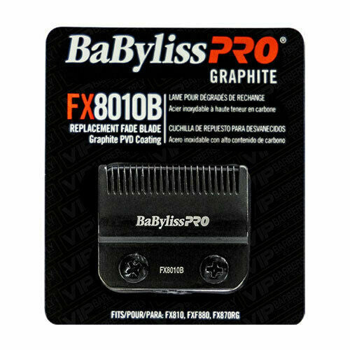 BaBylissPRO Black Graphite Fade Blade Replacement FX8010B for Clipper Models