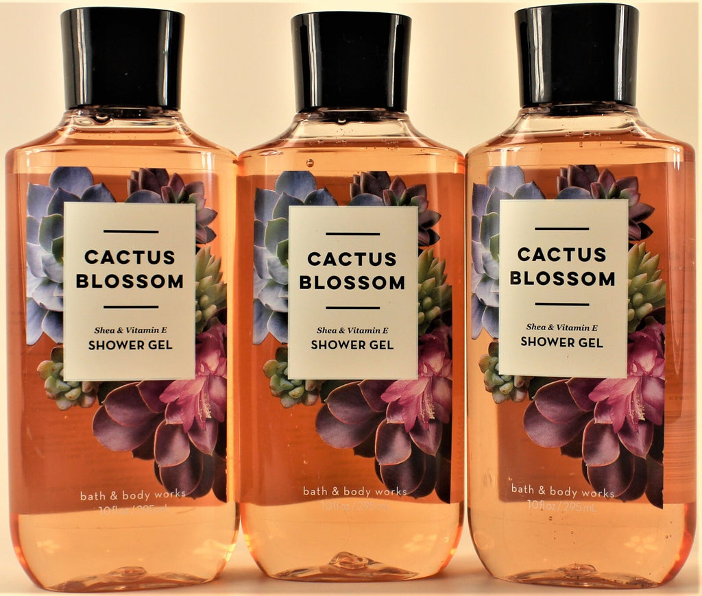 Bath & Body Works Cactus Blossom Body Wash - 10oz, Pack of 3