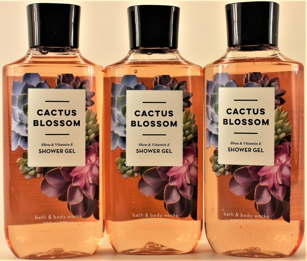 Bath & Body Works Cactus Blossom Body Wash - 10oz, Pack of 3