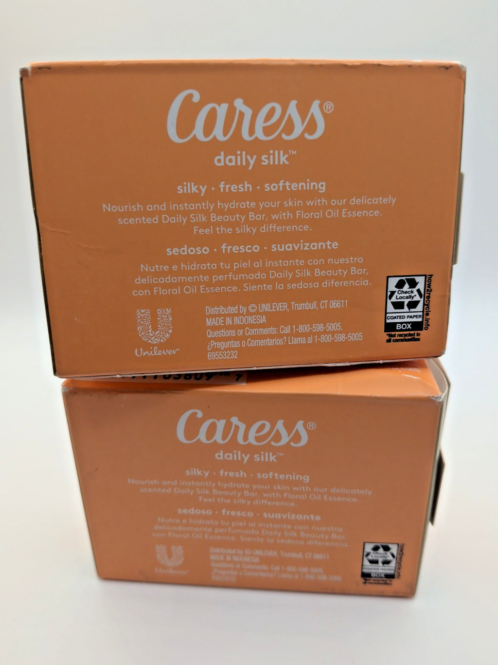 Caress Daily Silk Bar Soap White Peach & Orange Blossom - 2 Bars