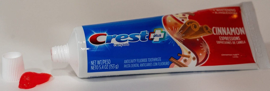 Crest Plus Complete Whitening Cinnamon Rush Toothpaste 4 Pack - 5.4 oz