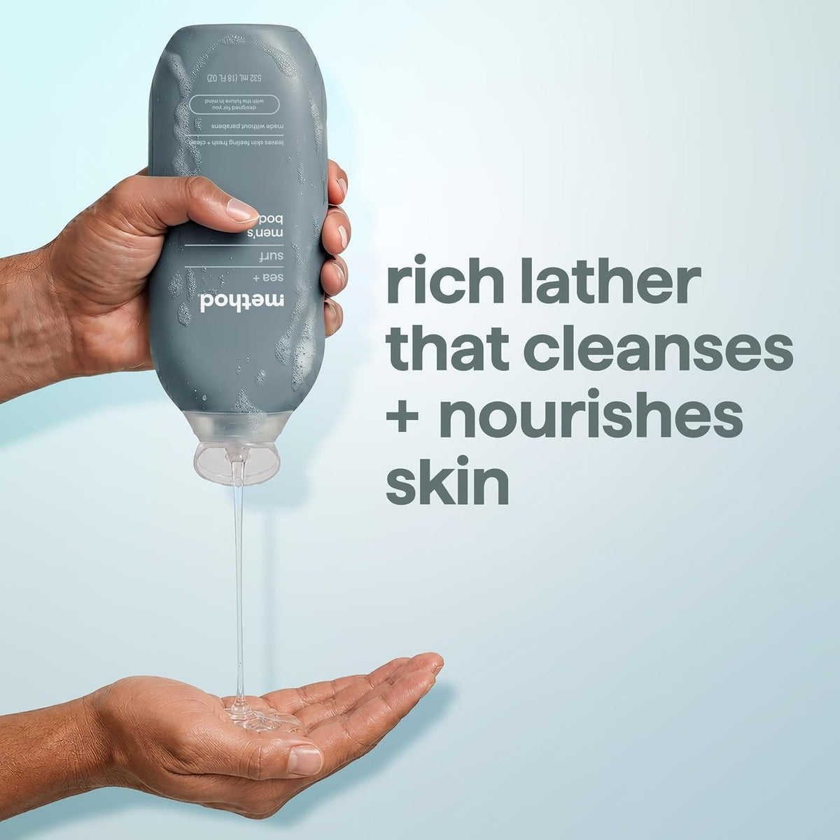 Men's Body Wash 18oz - Sea + Surf Scent, Gentle & Moisturizing
